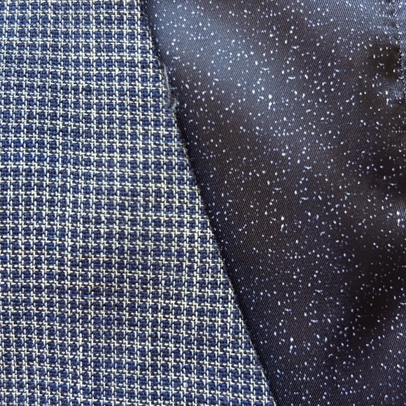 Bruun & Stengade 48 EU / 38 USA (XS) slim fit button vest. Basket weave pattern. - Picture 4 of 5